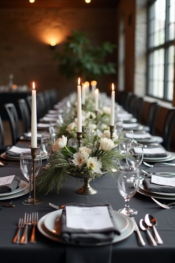 silver and charcoal elegance