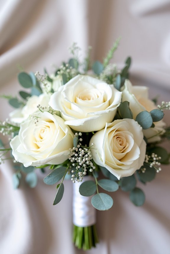 silver base floral elegance