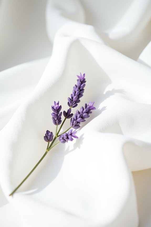 single stem lavender accents elegance