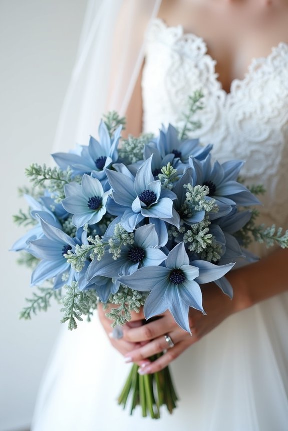 slate blue bouquet mistakes
