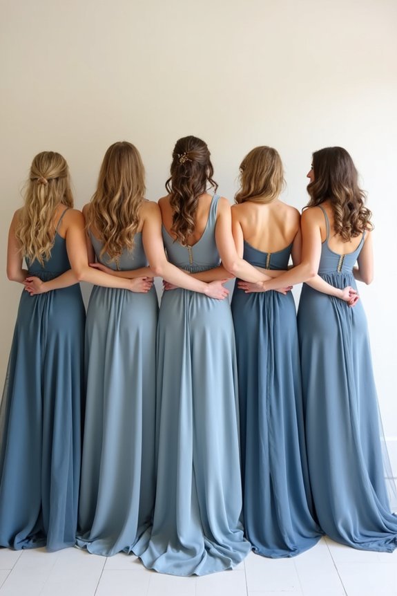 slate blue bridal styles