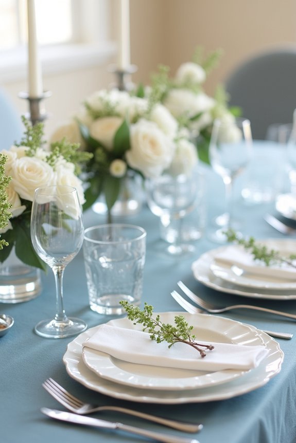 slate blue wedding color schemes