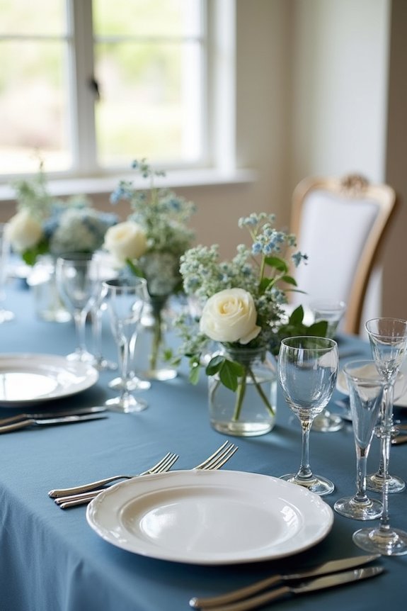 slate blue wedding elegance