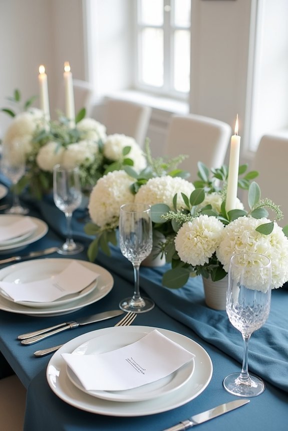 slate blue wedding elegance