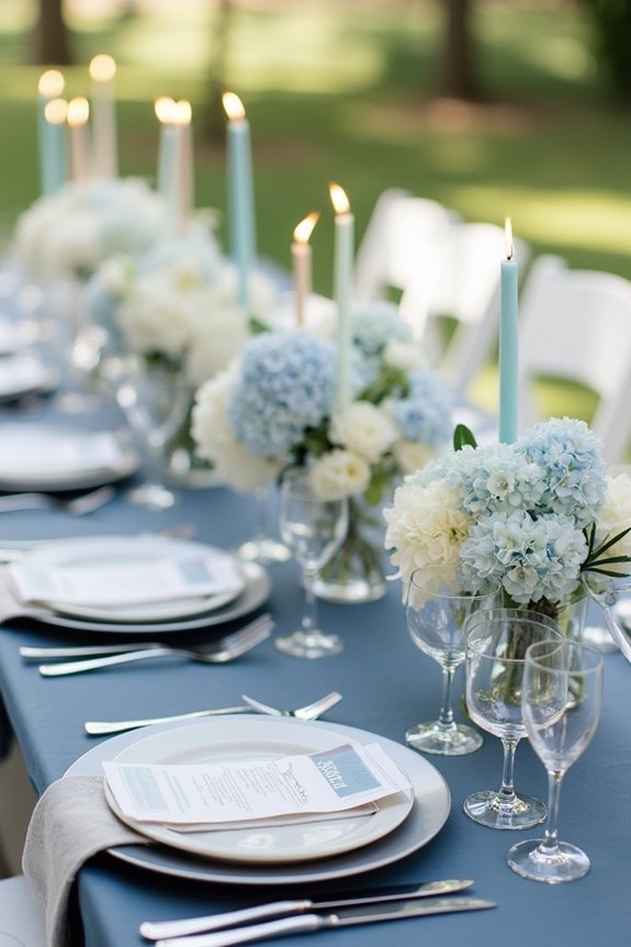slate blue wedding sophistication