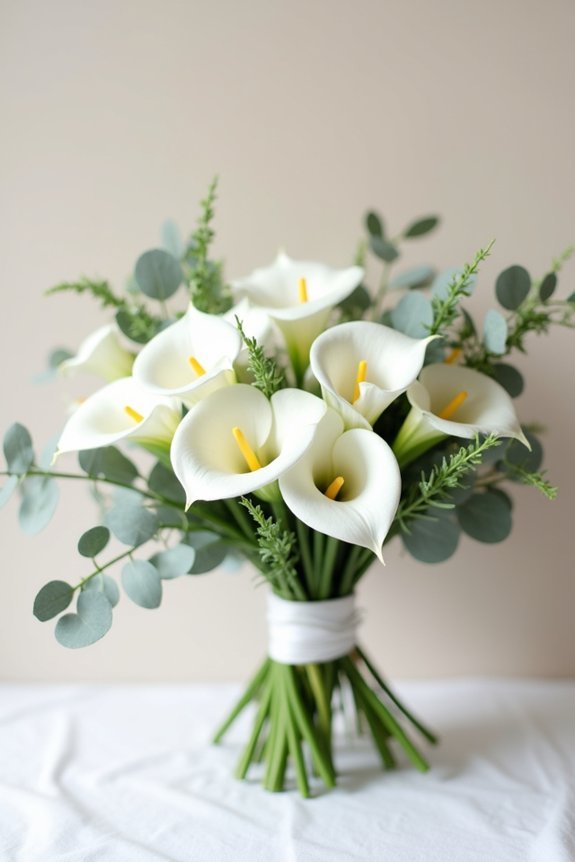 sleek airy elegant bouquets