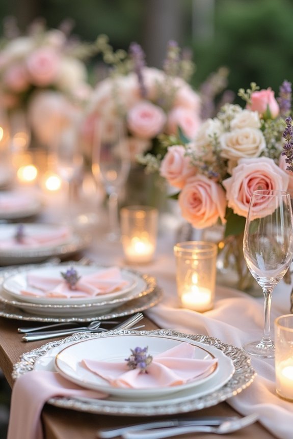 soft pastels silver elegance