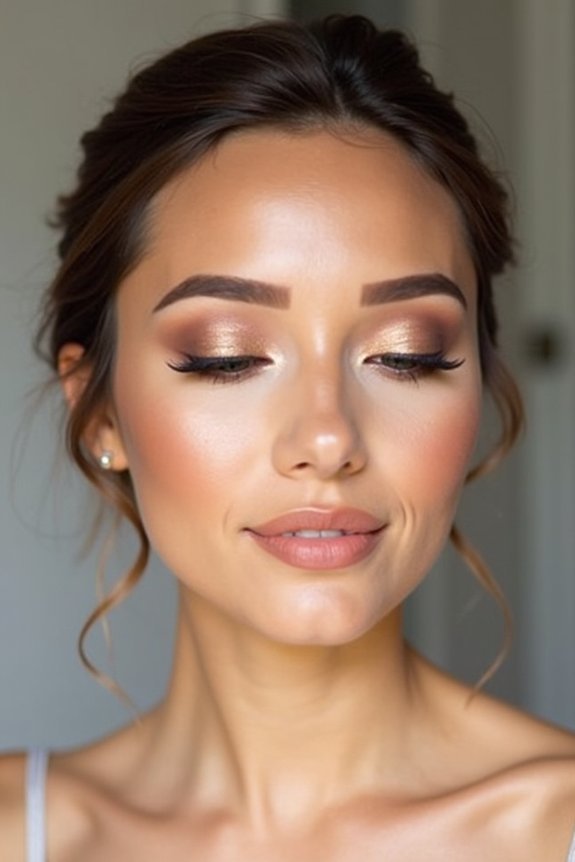 soft romantic bridesmaid makeup