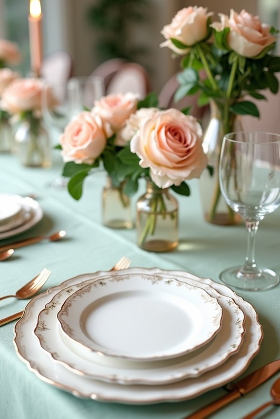 soft sage gold elegance