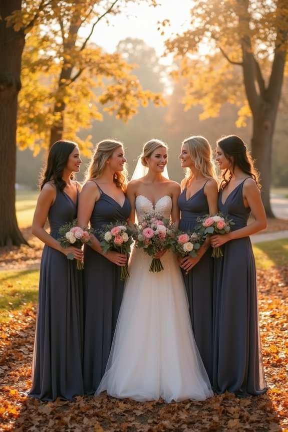 sophisticated autumn wedding colors