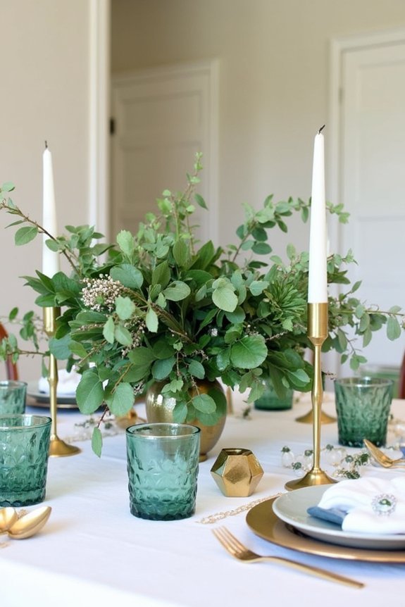 sophisticated metallic color contrast