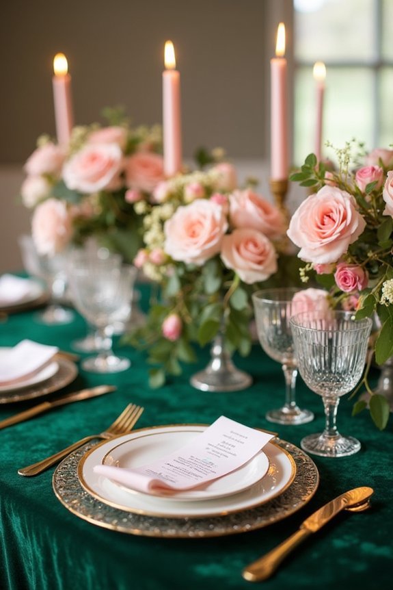 sophisticated romantic color palette