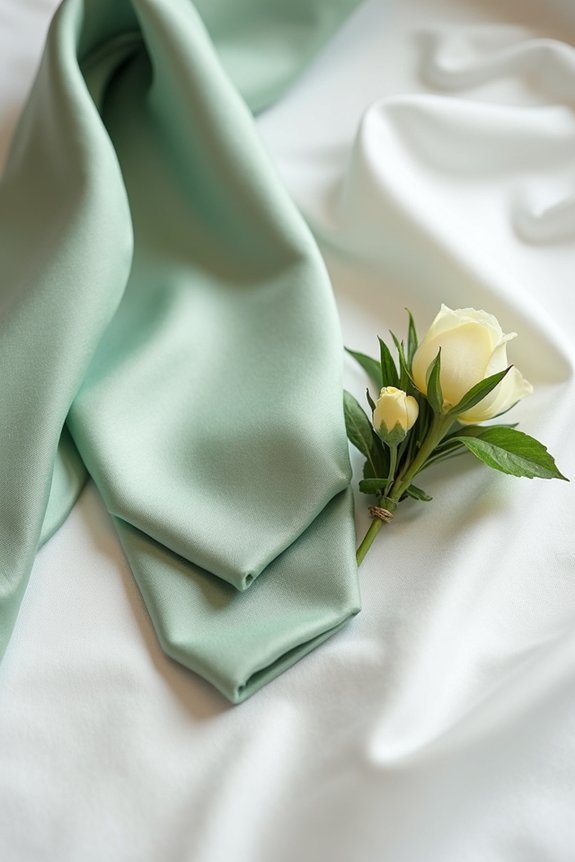sophisticated sage wedding accessories