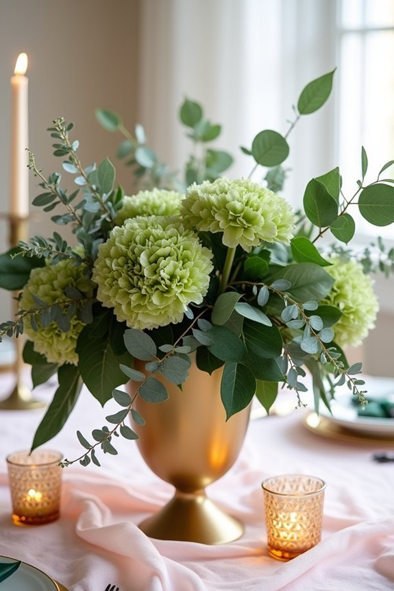 sourcing hunter green flowers