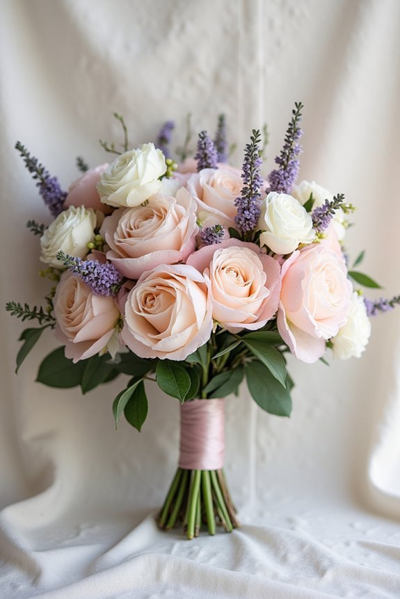 spring wedding bouquet colors
