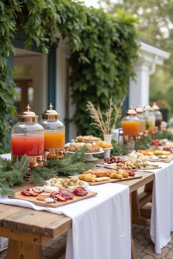 strategic food station layout