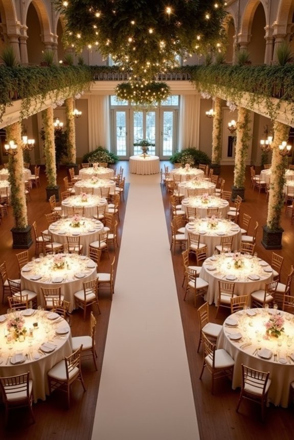 strategic reception space arrangement