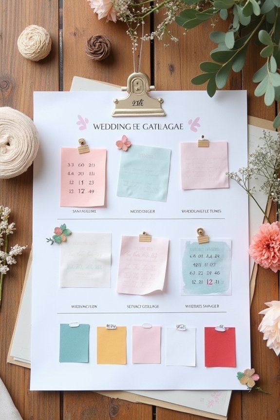 strategic wedding sourcing timeline