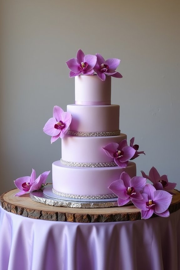 striking wedding cake backdrops