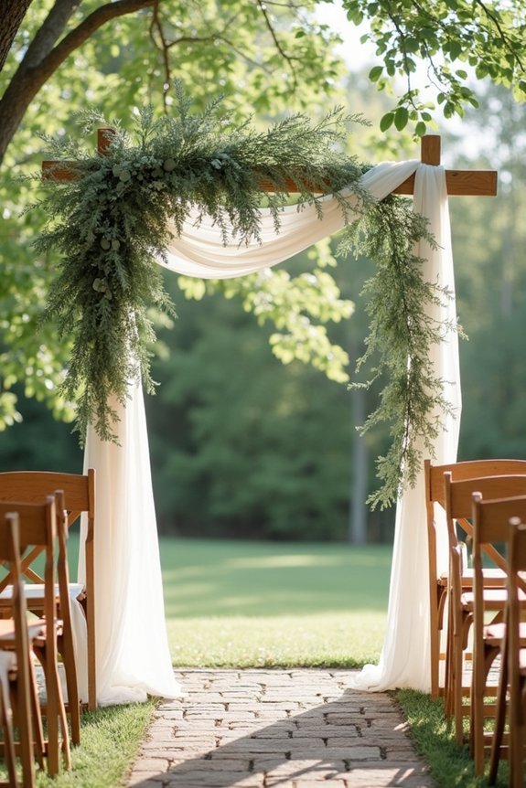 stunning ceremony backdrop elements