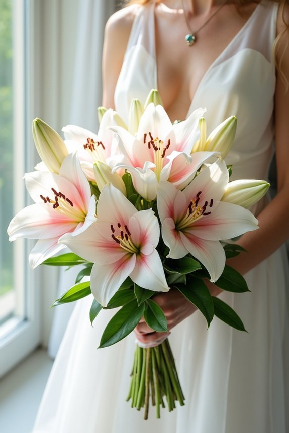 stunning lilies with fragrance