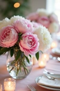 stunning peonies wedding centerpieces