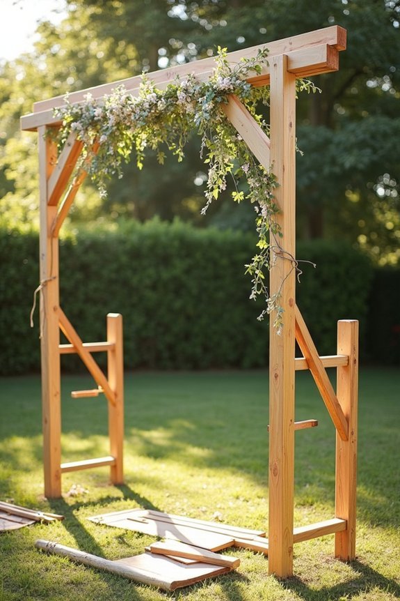 sturdy wedding arch foundation