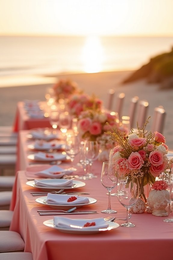 stylish coral wedding inspirations