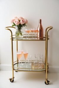 stylish wedding bar carts