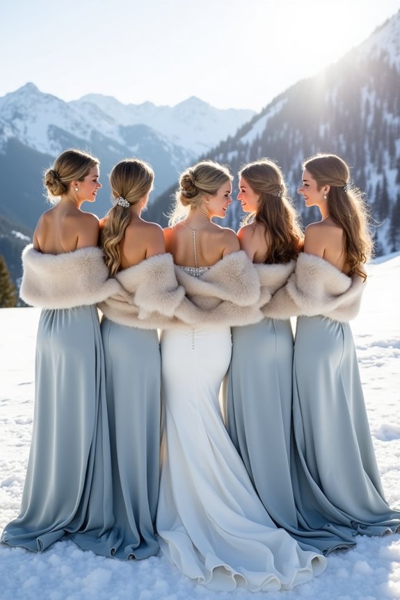 stylish winter bridesmaids tips