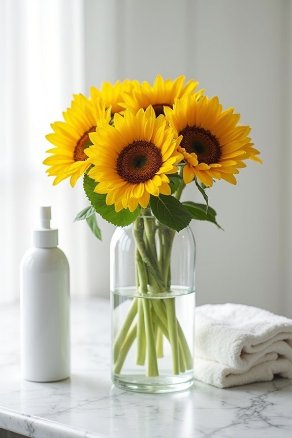 sunflower bouquet care tips