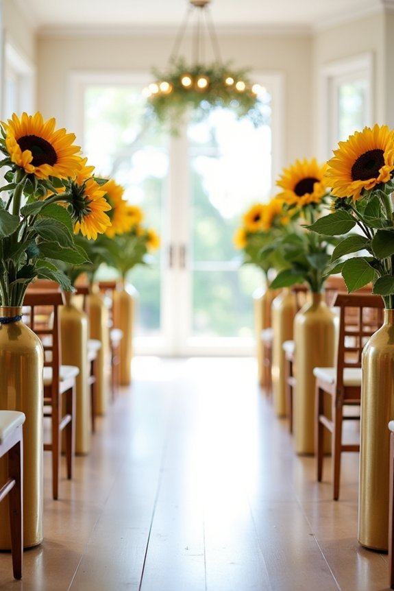 sunflower themed event decorations ideas