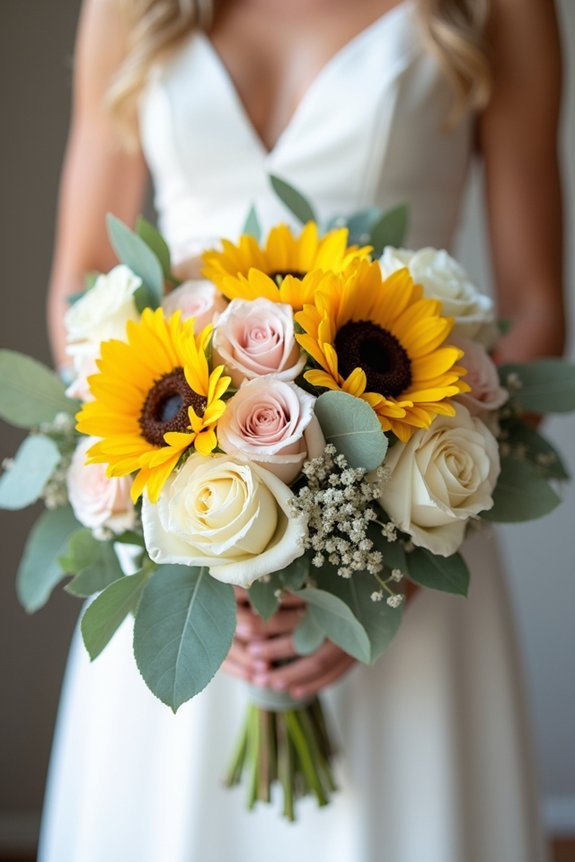 sunflower wedding color combinations
