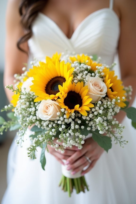 sunflowers enhance wedding styles