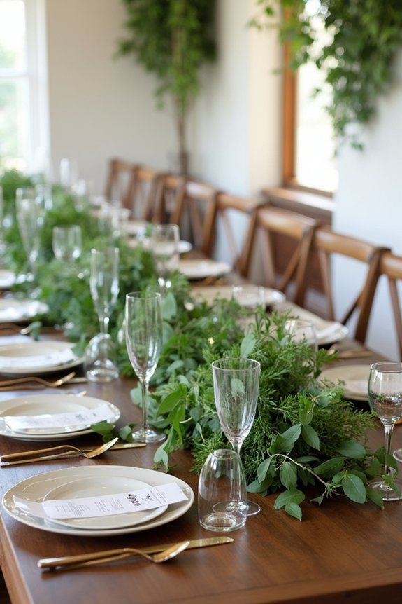 table shape influences centerpieces