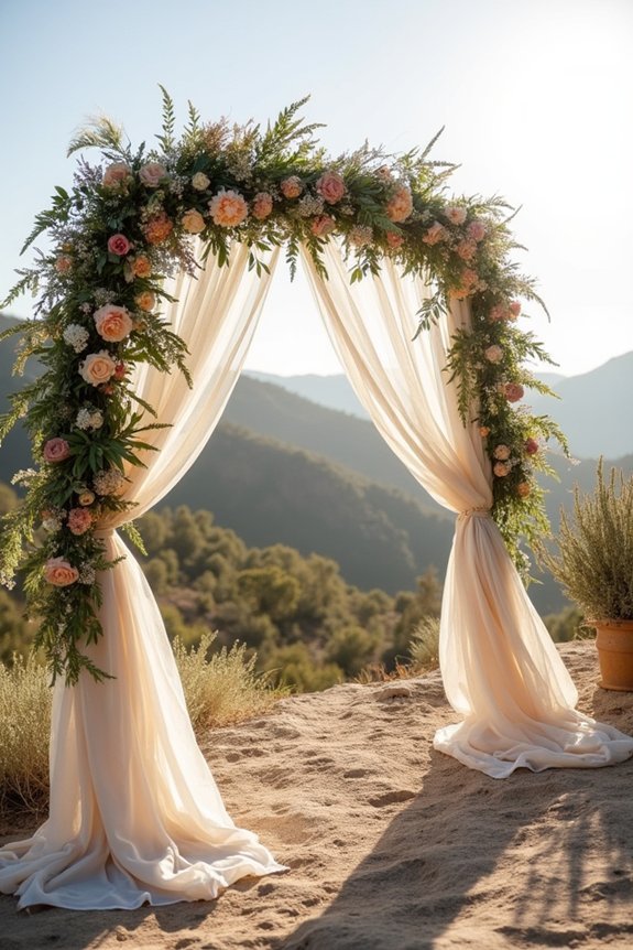 tailoring floral arch designs