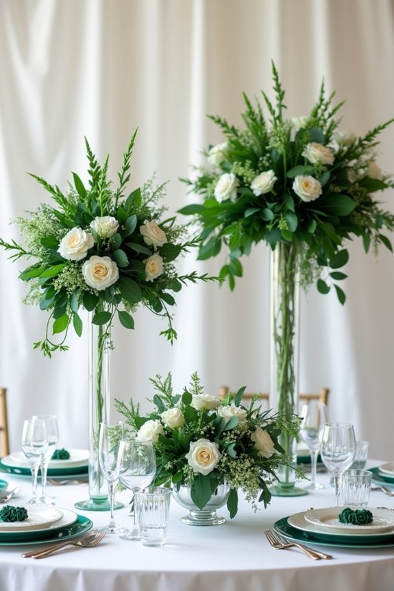 tall vs low centerpieces decisions