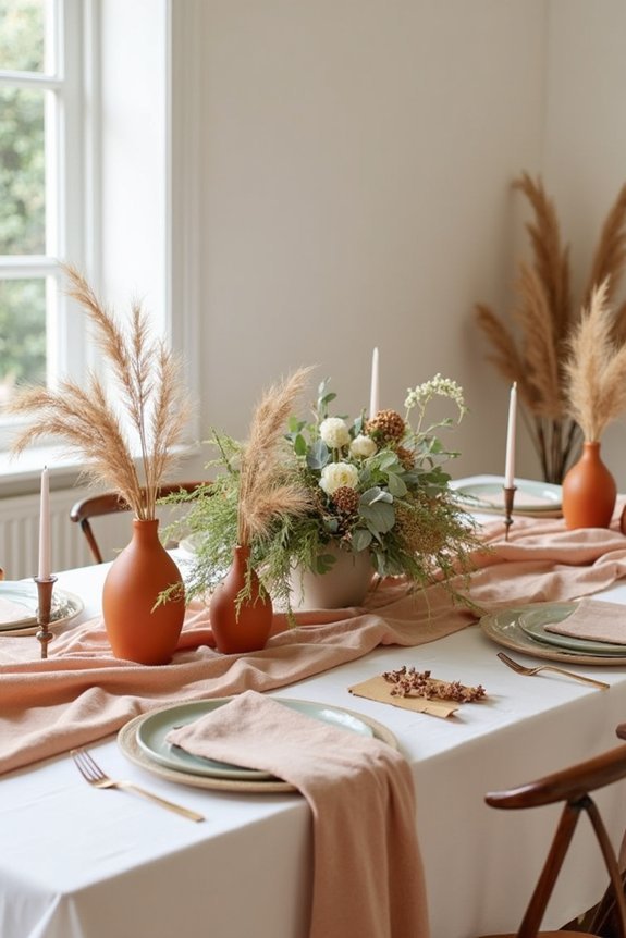 terracotta floral pairings ideas