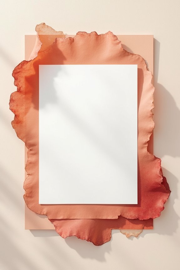 terracotta themed stationery and d cor