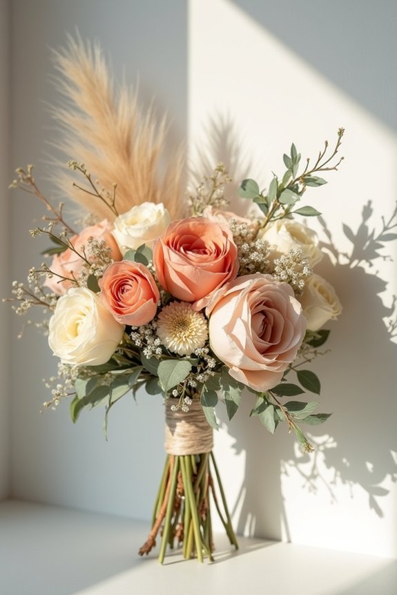 terracotta wedding bouquet ideas