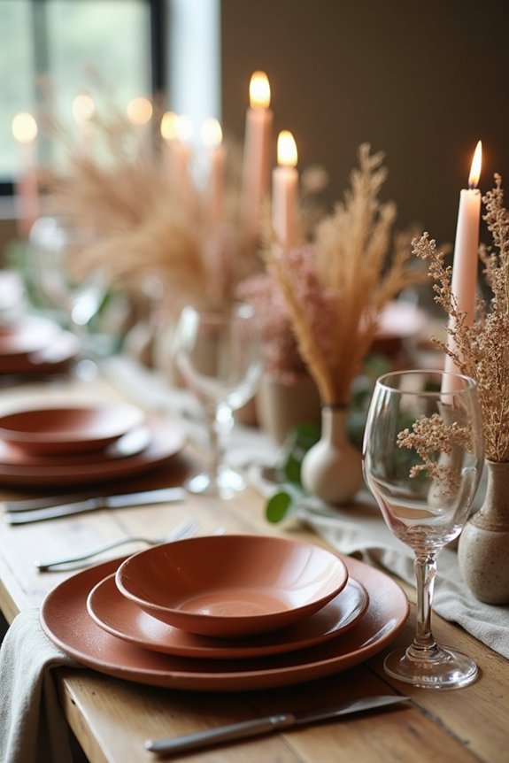 terracotta wedding table decor