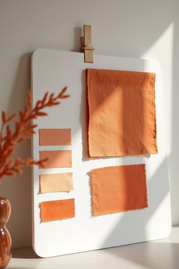 test burnt orange colors