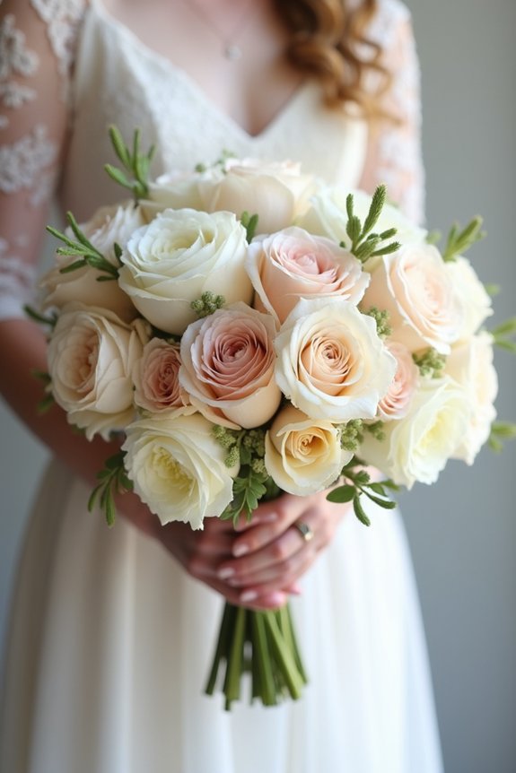 textural bouquet layering beauty