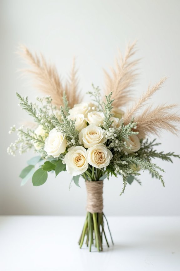 textural layering for bouquets