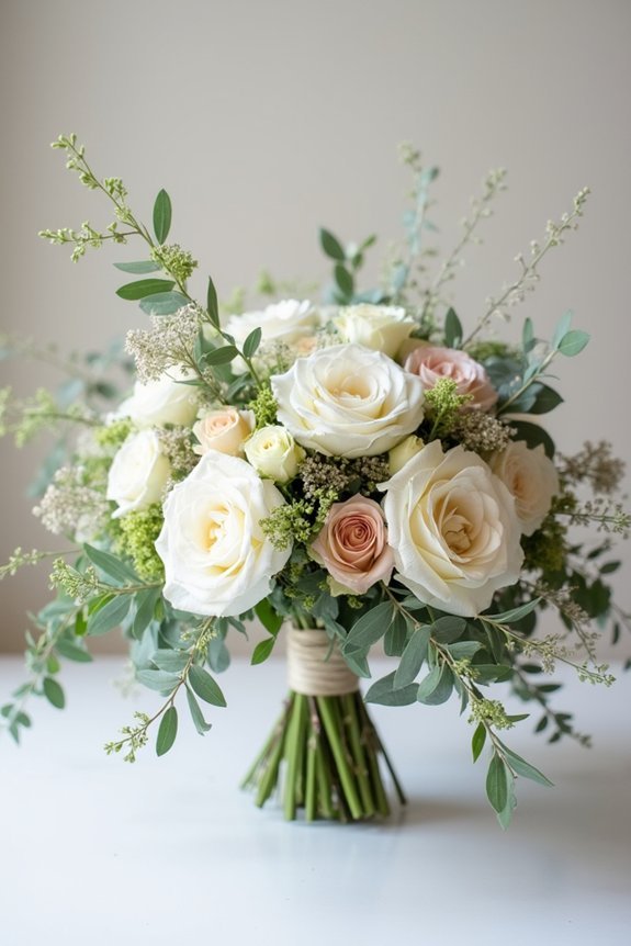textured bouquet for depth