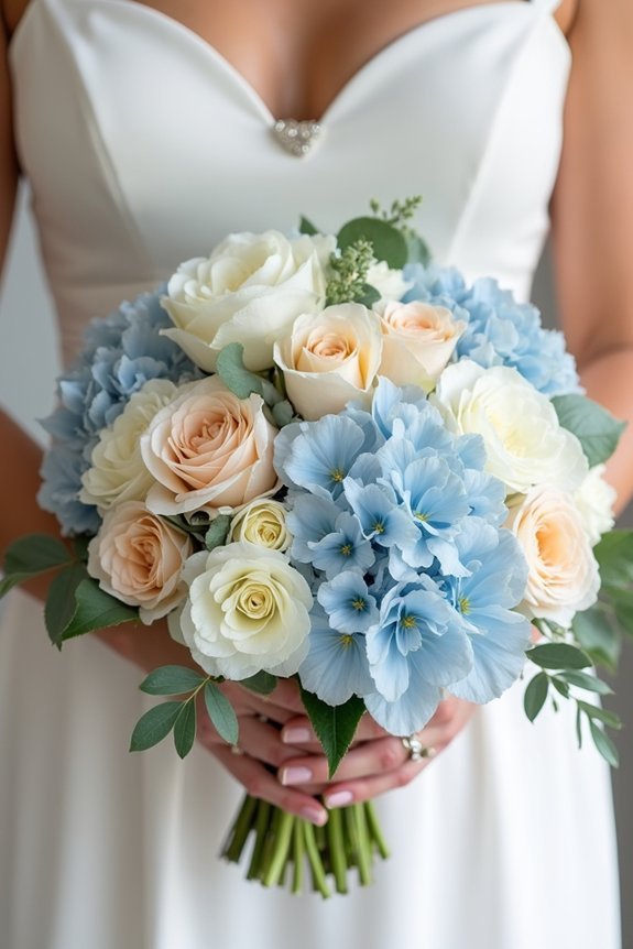 textured bridal bouquet combinations