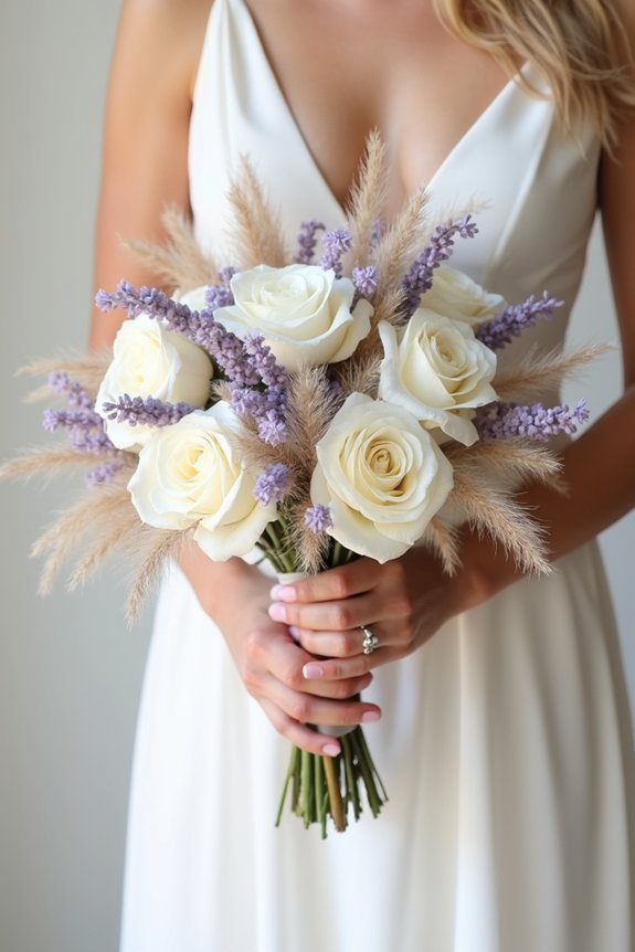 textured dried flower bouquet