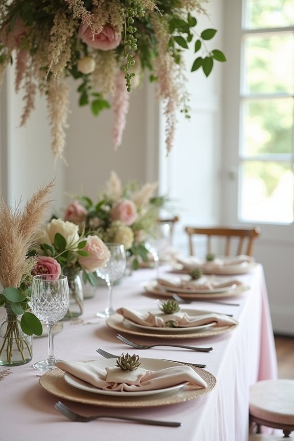 textured floral garden arrangements
