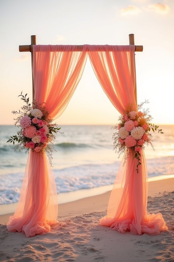 thoughtful backdrops enhance ceremony