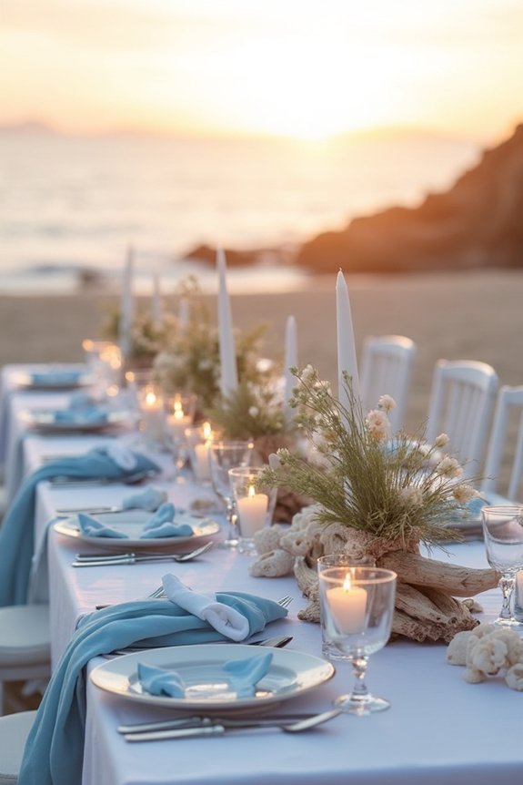 thoughtful coastal wedding details